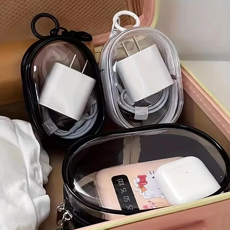Portable Mini Transparent Stor - Cable Winder Keychain ulasan dan harga