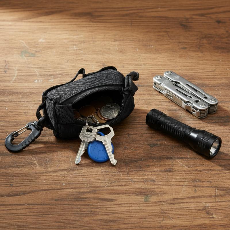 Outdoor EDC Pouch, Zipper Key  - Edc Carry Items ulasan dan harga