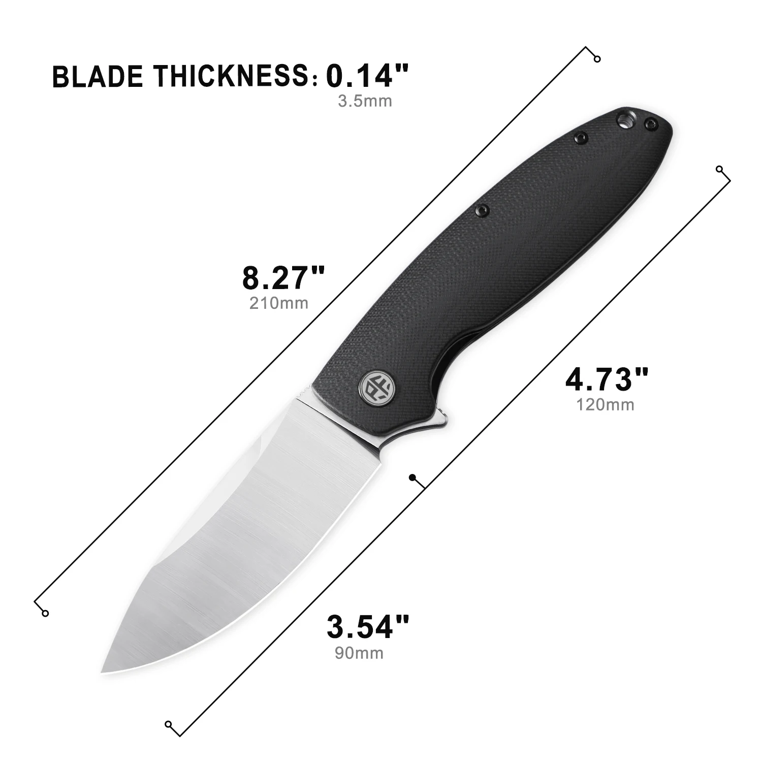 Petrified Fish PFB01 Folding K - Pocket Knife Ceramic ulasan dan harga