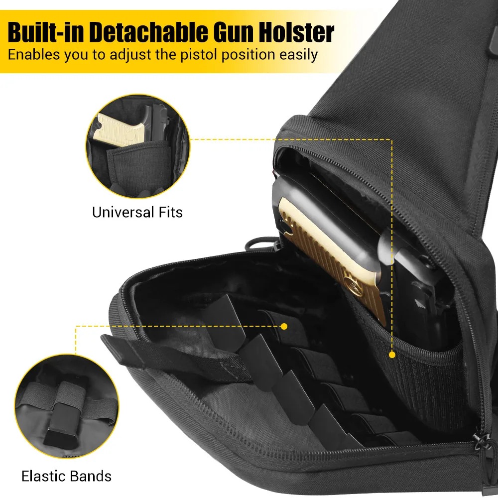 Concealed Carry Chest Gun Bag  - Edc Carry Pistols ulasan dan harga
