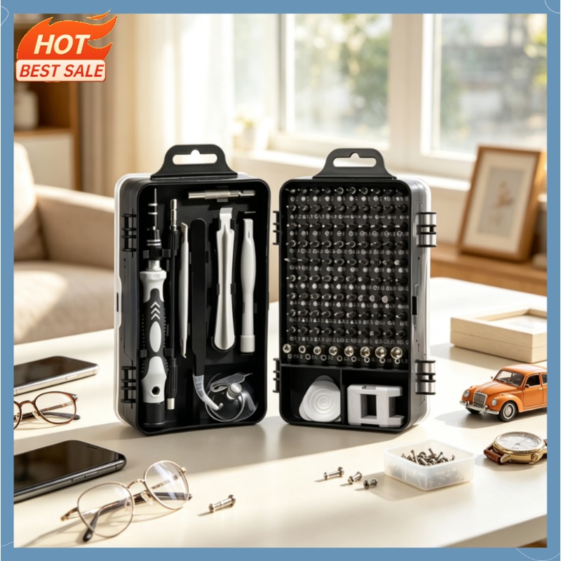 115 in 1 Professional Precisio - Micro Screwdriver Kit ulasan dan harga