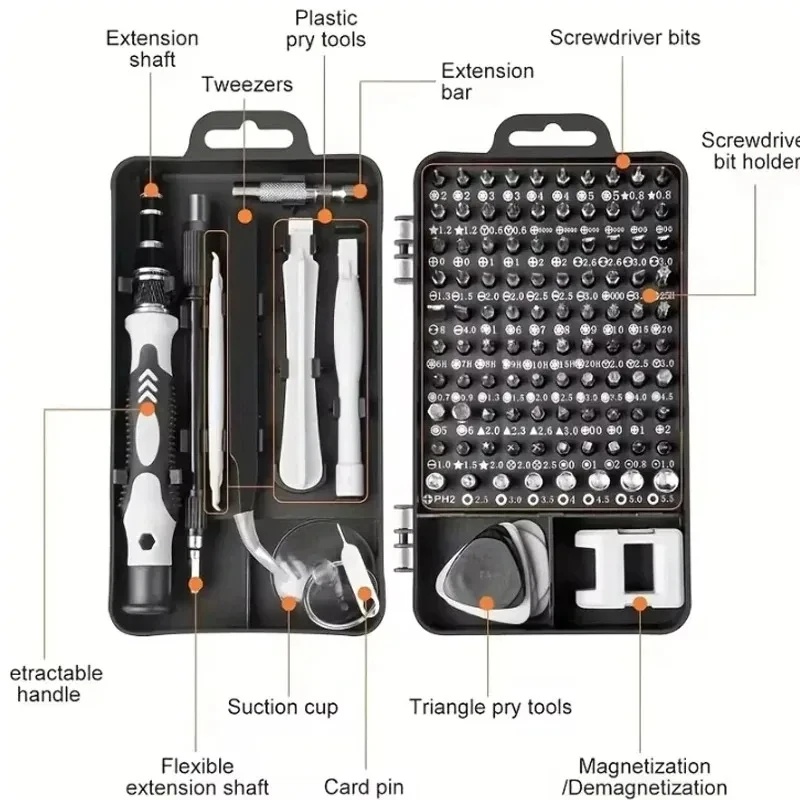 115 in 1 Professional Precisio - Micro Screwdriver Kit ulasan dan harga