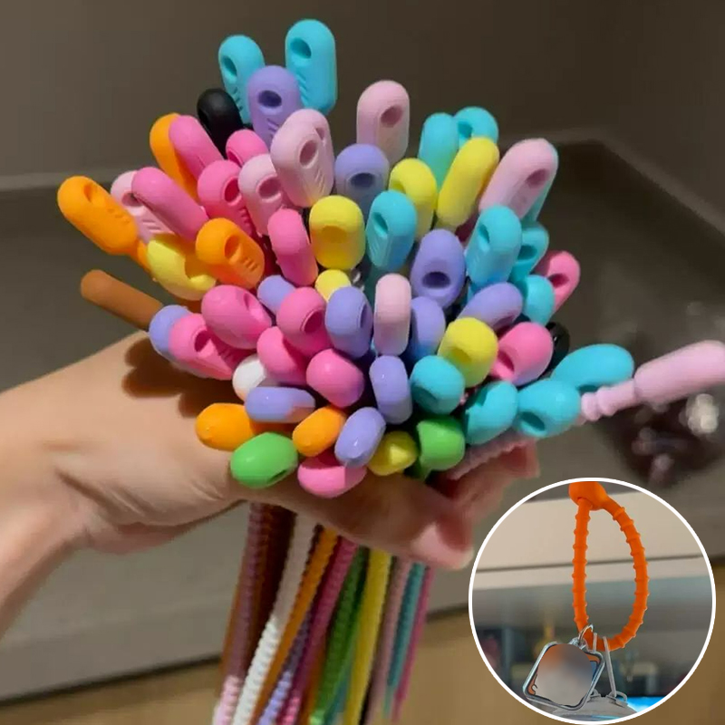 200Pcs/Lot Silicone Reusable B - Gear Tie Reusable ulasan dan harga