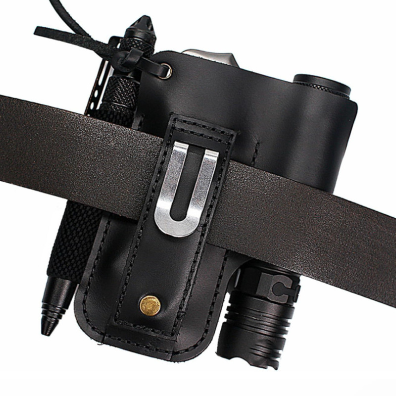 EDC Leather Flashlight Tool Ho - Edc Carry Pocket ulasan dan harga