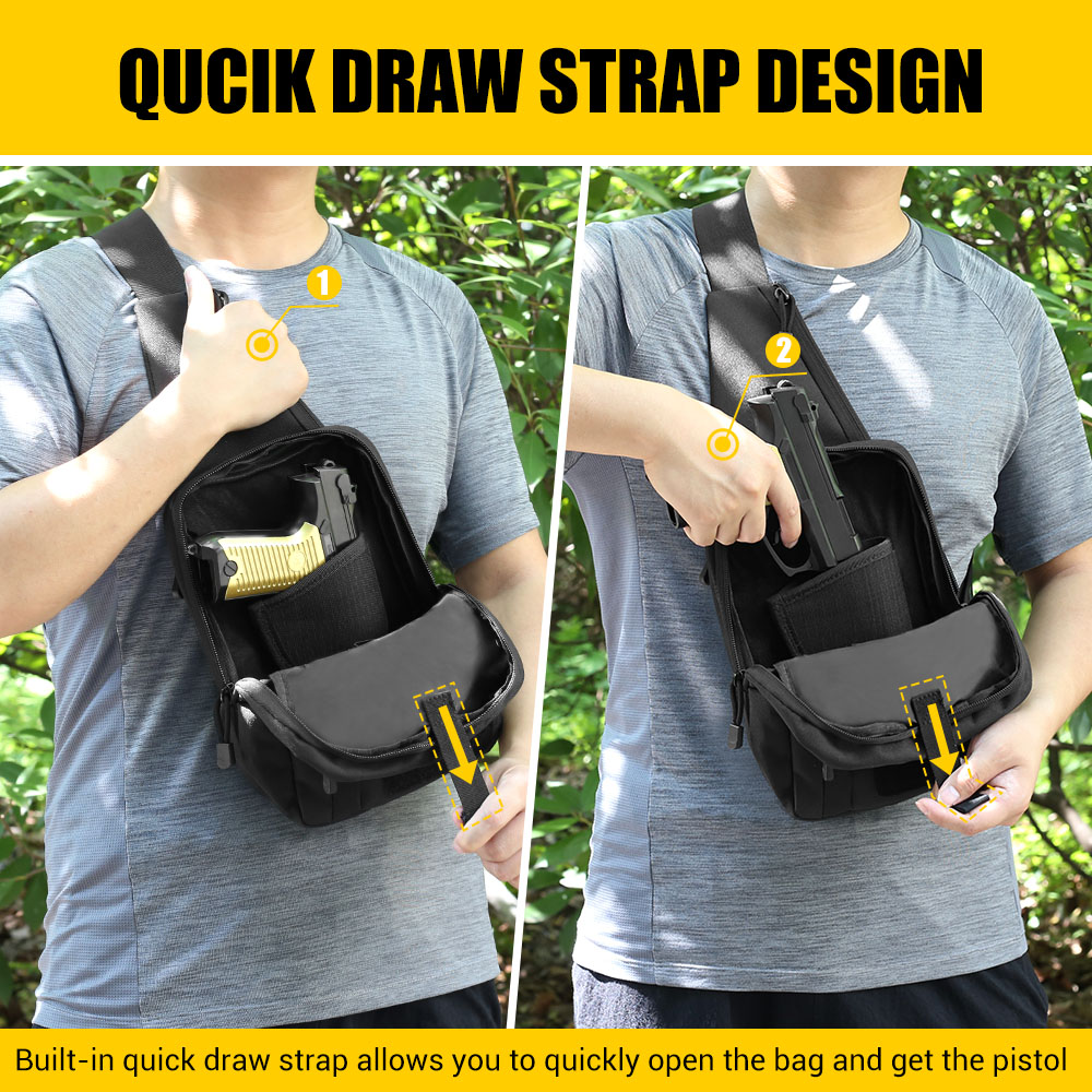 Tactical Pistol Gun Bag Concea - Edc Carry Pistols ulasan dan harga
