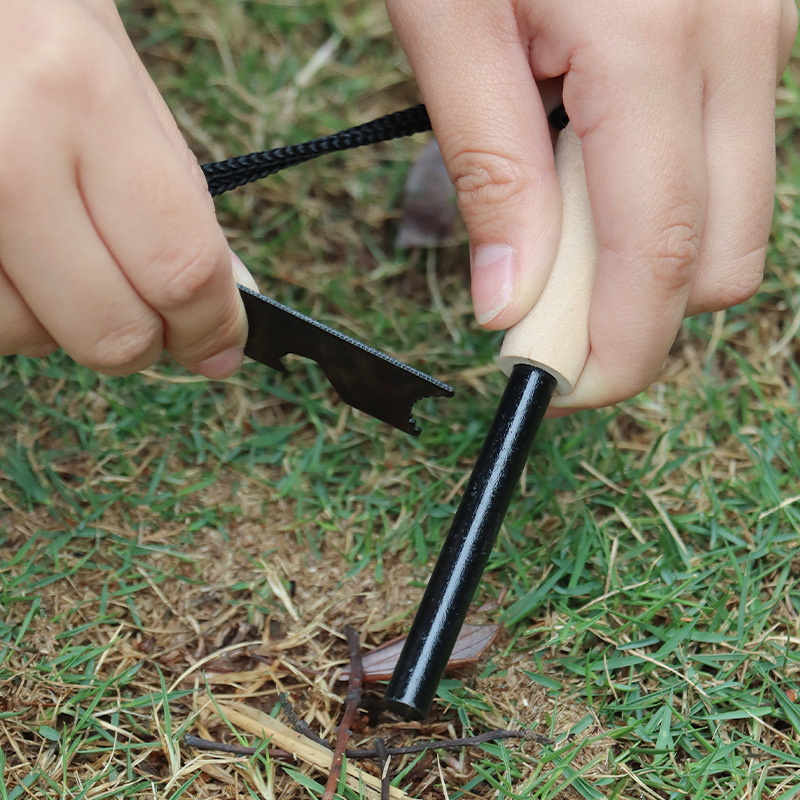 Portable outdoor flint, equipp - Ferro Rod Striker ulasan dan harga