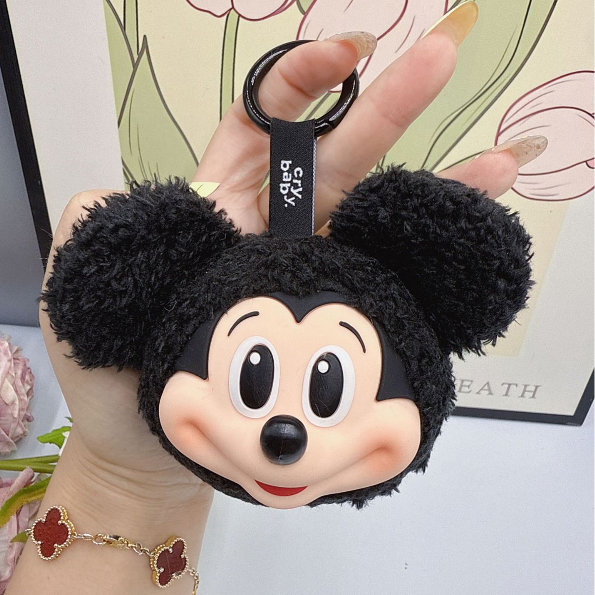 Mickey Minnie Plush Doll Keych - Carabiner Keychain ulasan dan harga