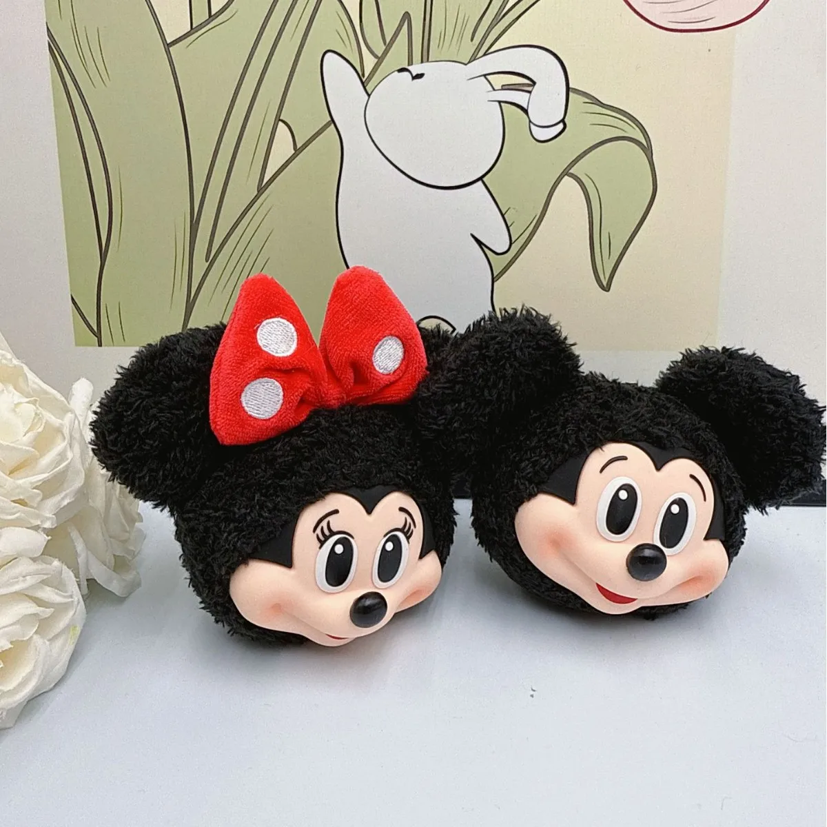 Mickey Minnie Plush Doll Keych - Carabiner Keychain ulasan dan harga