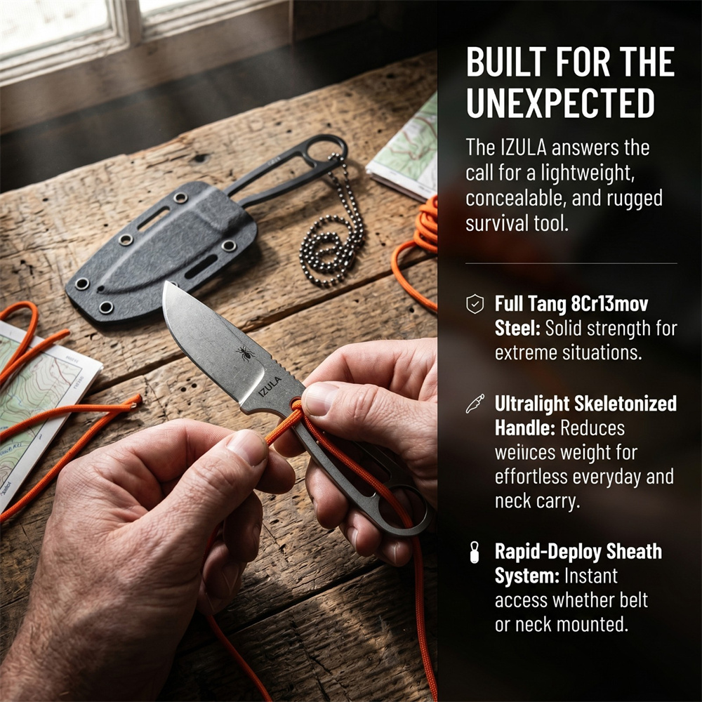 Daily Carry Full Tang Fixed Bl - Edc Carry Fixed Blade Knife ulasan dan harga