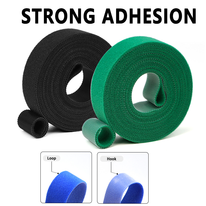 1Roll 5M Reusable Hook Loop Ny - Gear Tie Reusable ulasan dan harga