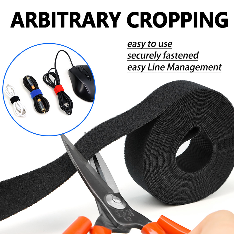 1Roll 5M Reusable Hook Loop Ny - Gear Tie Reusable ulasan dan harga