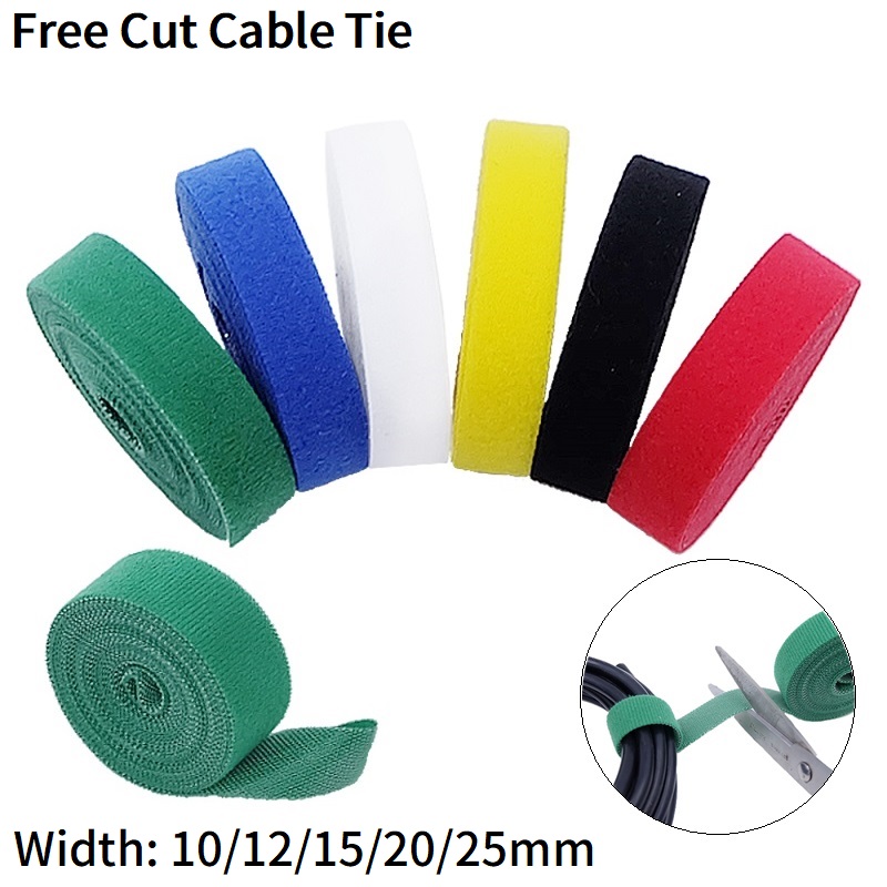 5M Self Adhesive Fastener 10/1 - Gear Tie Reusable ulasan dan harga