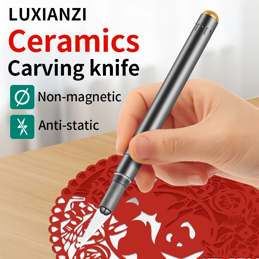LUXIANZI Ceramics Blade Carvin - Pocket Knife Ceramic ulasan dan harga