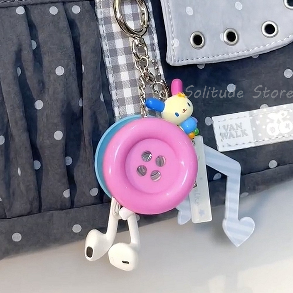 Vintage Y2K Extra Large Button - Cable Winder Keychain ulasan dan harga