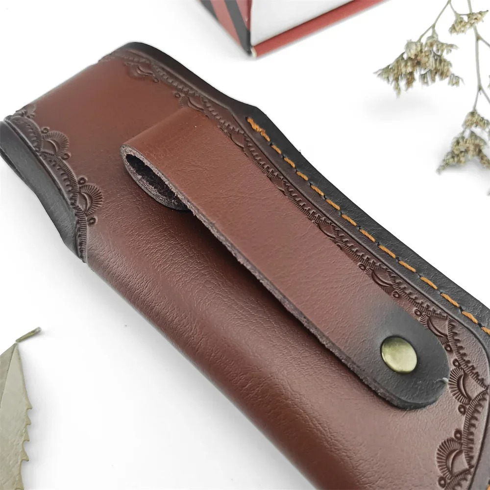 Collectible Embossed Genuine L - Leather Edc. Carry Pouch ulasan dan harga