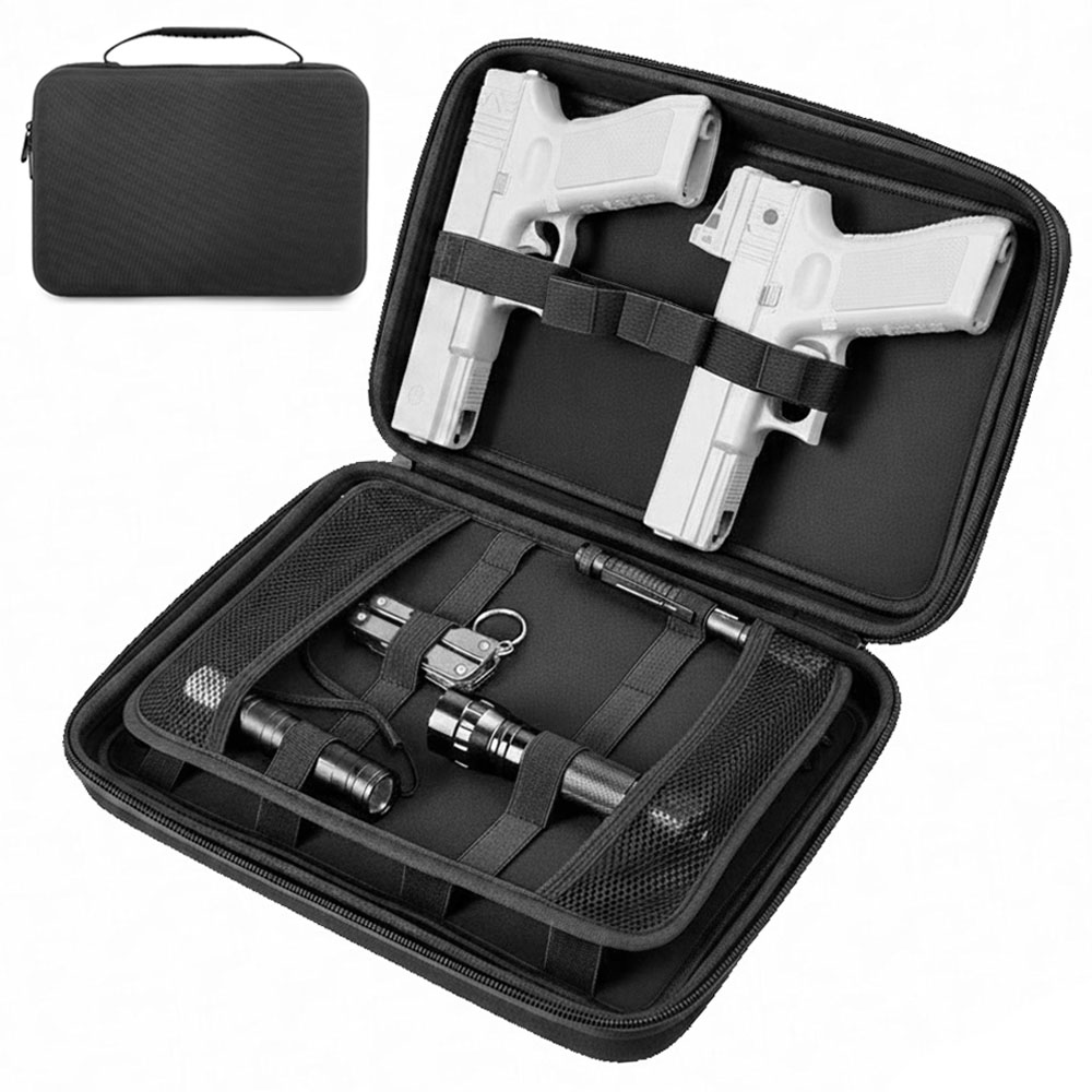 Tactical Pistol Gun Case Dual  - Edc Carry Pistols ulasan dan harga