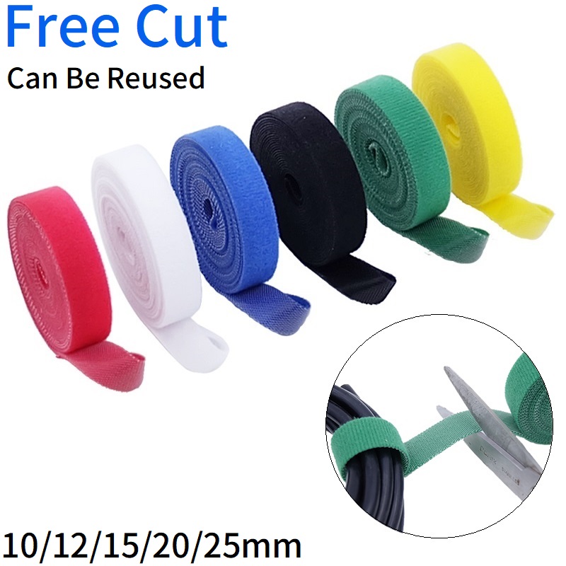 1/5M Cable Ties Reusable Adhes - Gear Tie Reusable ulasan dan harga